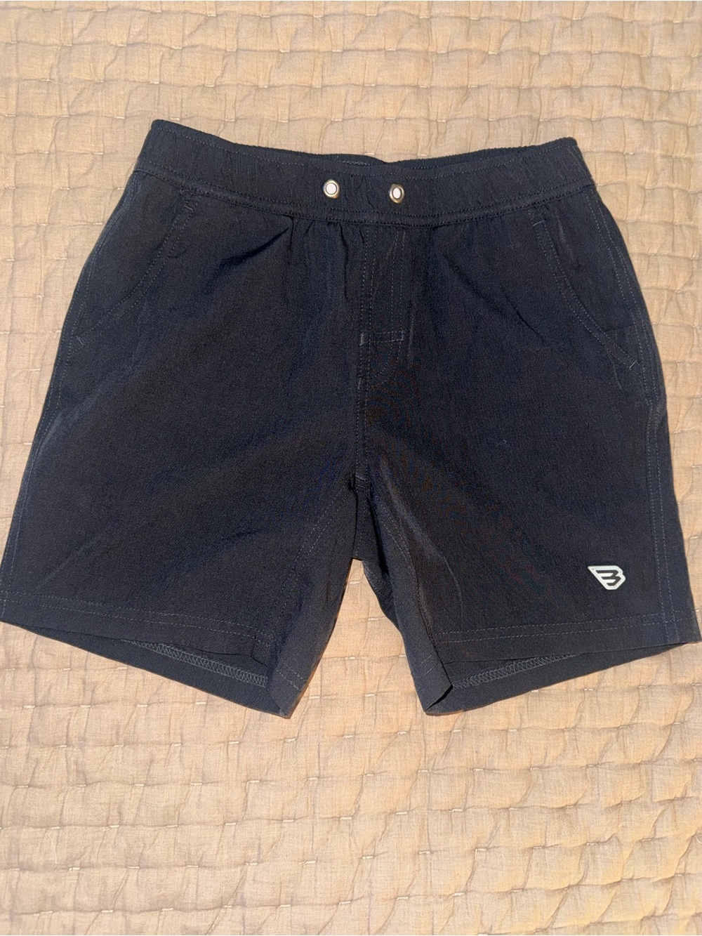 BURLEBO Youth Athletic Short - Heather Black - Retro Duck Camo Liner